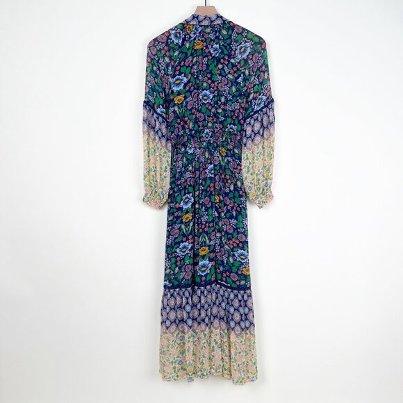 Anthropologie Maeve Ondine Maxi Dress Floral Print Garden Scandi Girl Summer Sun - Picture 11 of 15